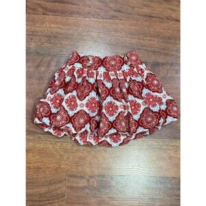 Kate Quinn - Red and White Floral Bubble Skirt
